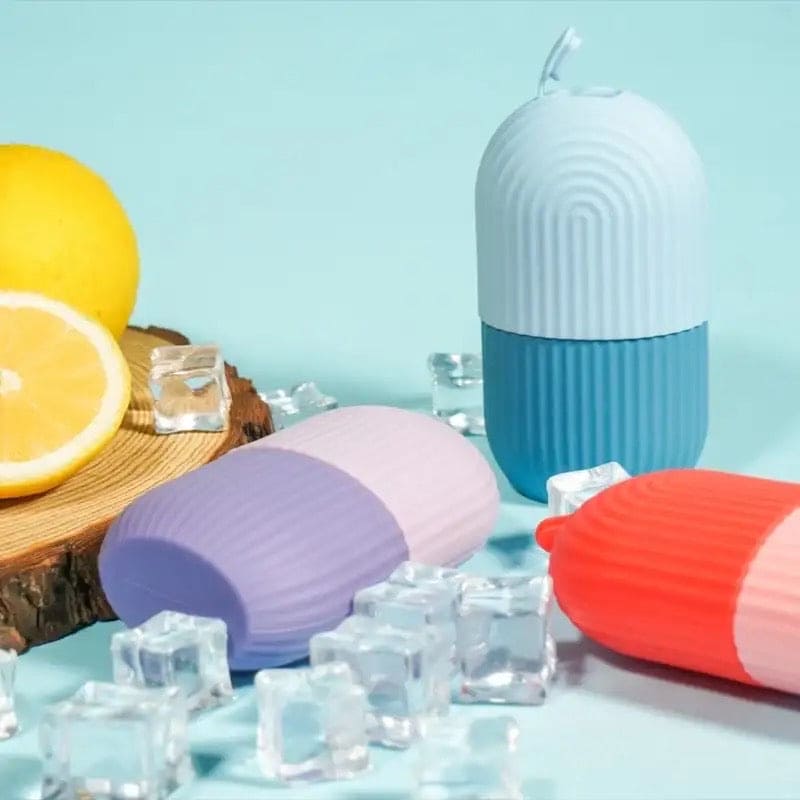 Silicone Capsule Ice Massager, Face Beauty Lifting Tool, Contouring Acne Eye Skin Educe Massager Roller, Silicone Freezing Beauty Swelling Face Massager Moisturizing Washable Oven Icing Mould Silicone Capsule Ice Massager, Face Beauty Lifting Tool, Contouring Acne Eye Skin Educe Massager Roller, Silicone Freezing Beauty Swelling Face Massager Moisturizing Washable Oven Icing Mould